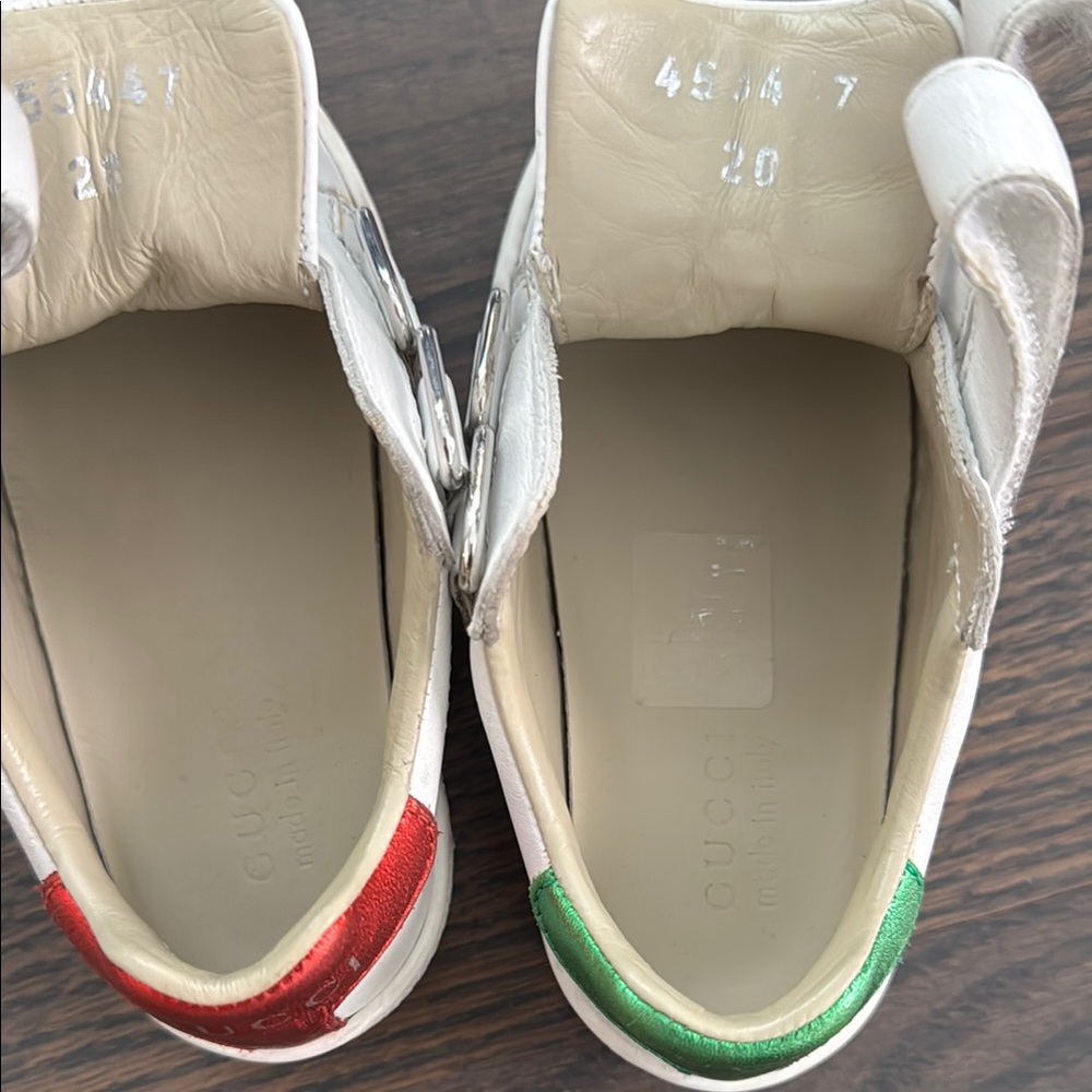 Gucci Baby Sneakers - Red and Green Stripe- Size 20 (3/4) - Picture 7 of 9